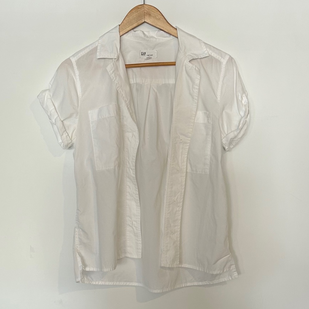 Gap White Short Sleeve Shirt